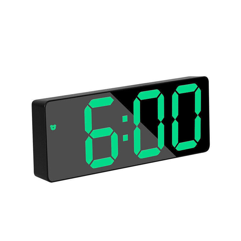 Alarm Clock Led Display Digital Mirror Alarm Clock Battery-Plug-In Alarm Clock