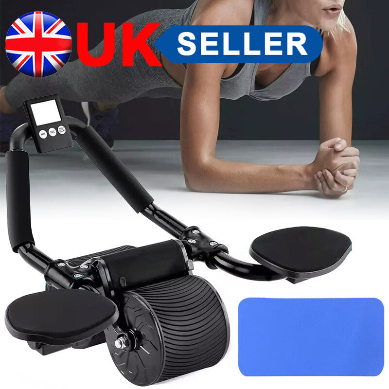 Abdominal Wheel Automatic Rebound Elbow Support Anti-Slip Fitness AB Roller