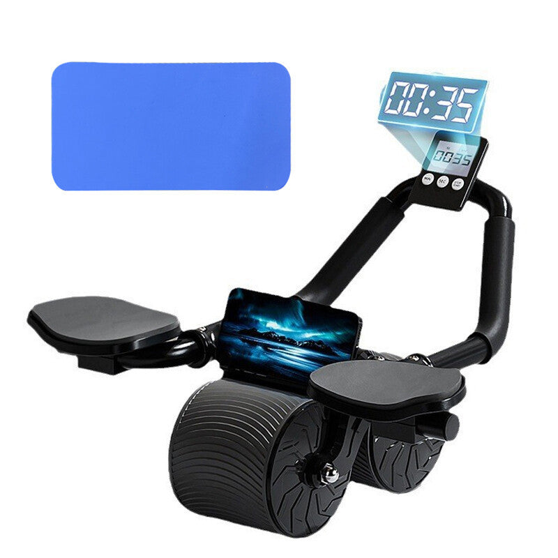 Abdominal Wheel Automatic Rebound Elbow Support Anti-Slip Fitness AB Roller